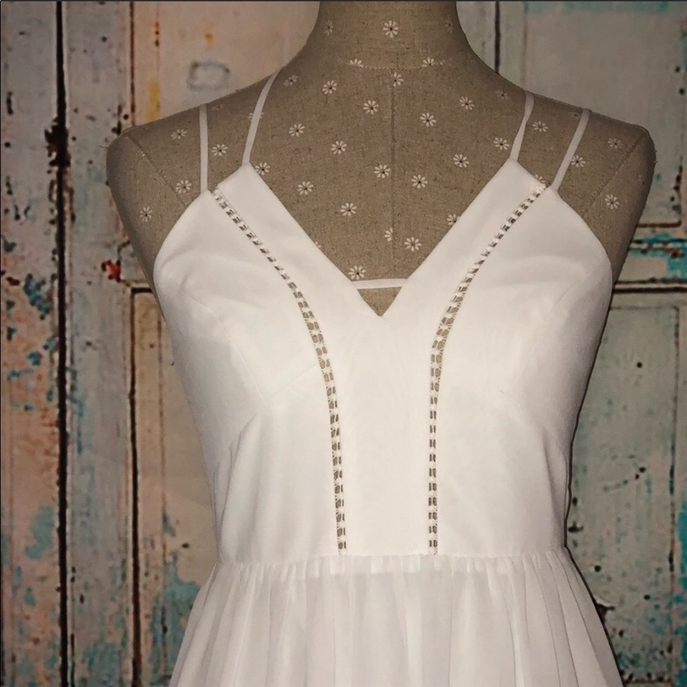 Bcbgeneration Double Strap Optic White Party Dress - image 2